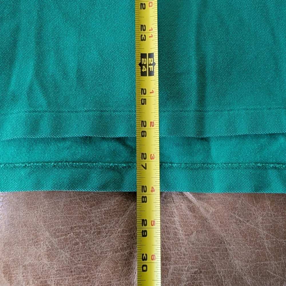 Vintage 90s Polo Ralph Lauren Classic two button polo shirt size medium green